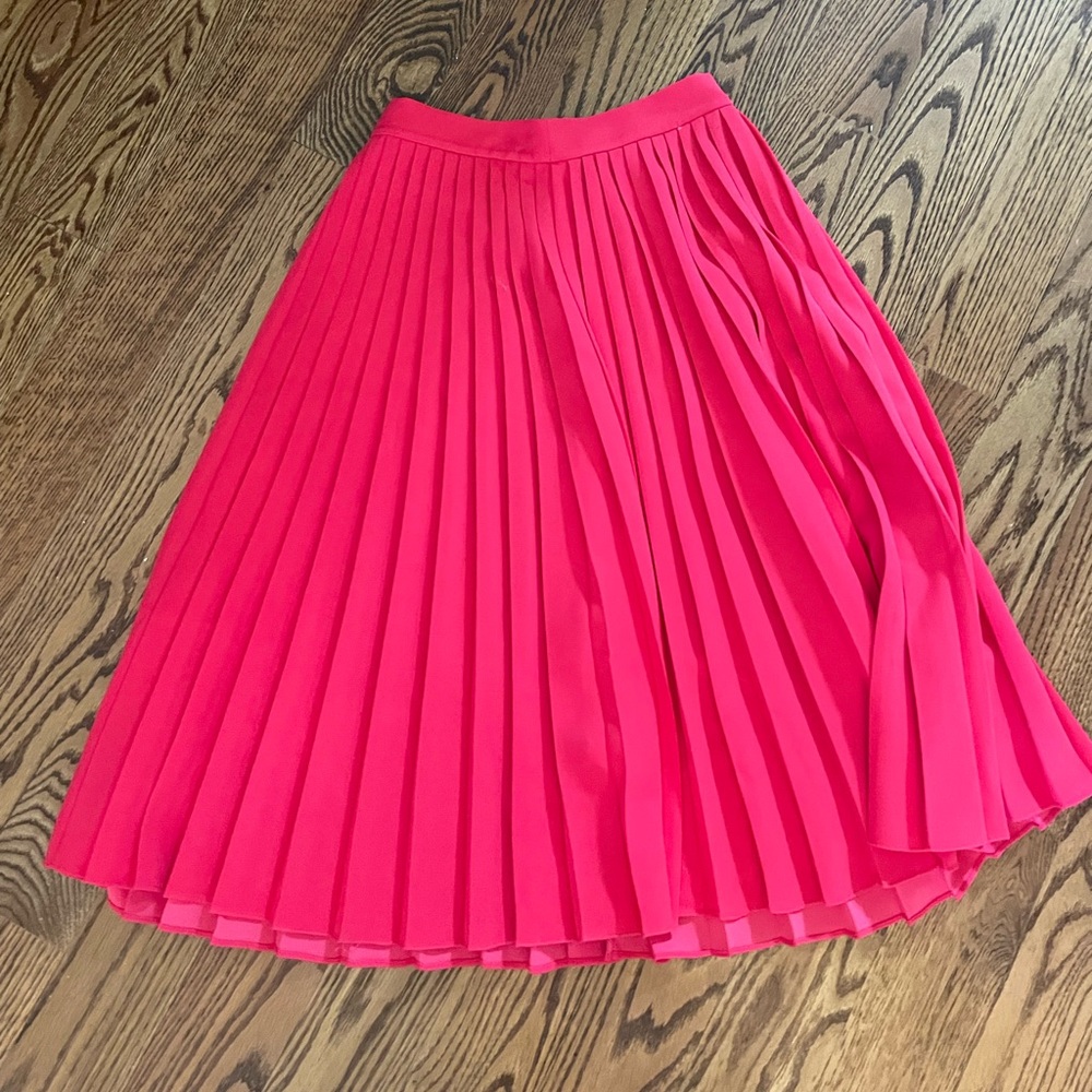 Hot pink Kate Spade Pleated Skirt